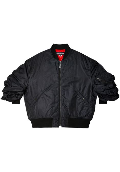 Black rolled-sleeves bomber jacket Junya watanabe - women